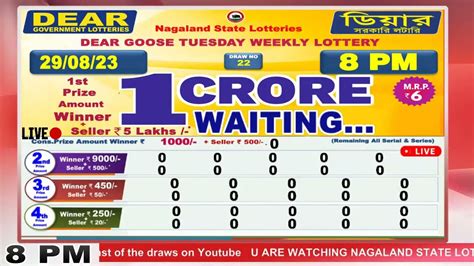 dear goose tuesday weekly lottery 8pm